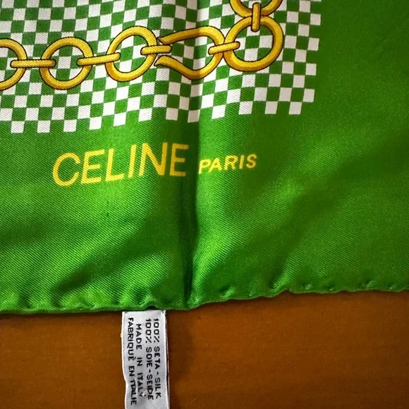Celine Silk Scarf - Large - Picture 5 of 9
